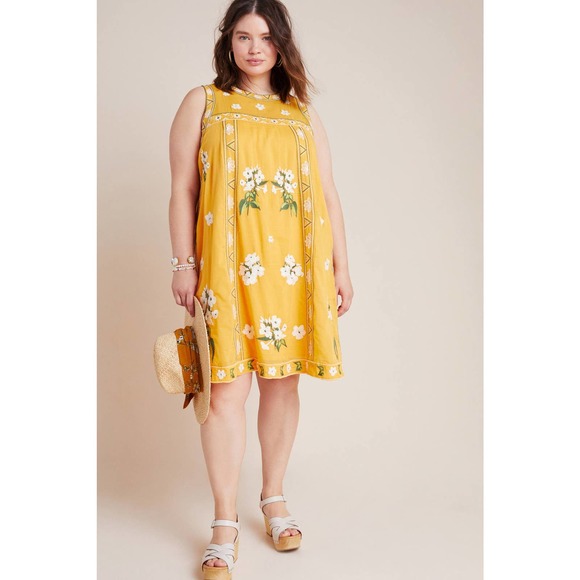shana embroidered swing dress